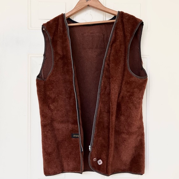 Vintage Sears Leather Shop 70s/80s Russet Leather coat w/zip out vest *EVC - Picture 8 of 16